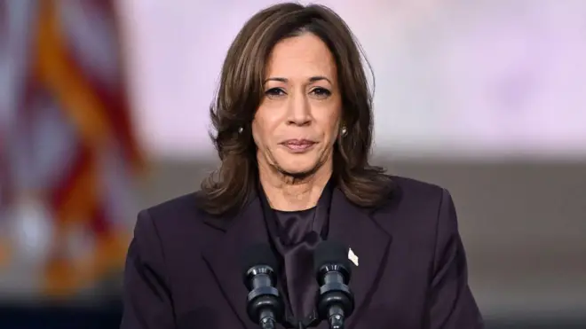 Kamala Harris'in yenilgi konuşmasında yorgun görünüyor