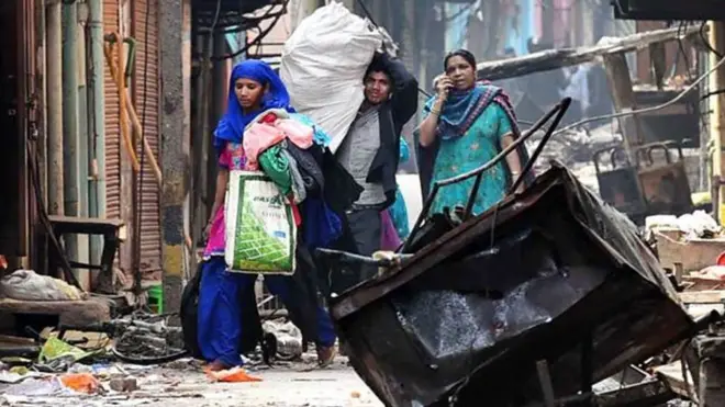 نساء من ضحايا العنف في الهند