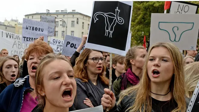 Многие женщины в Польше настаивают, что имеют право принимать решение об аборте