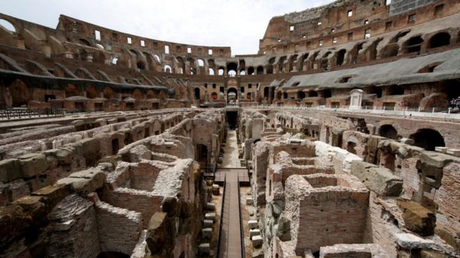 View of the Colosseum's dungeons