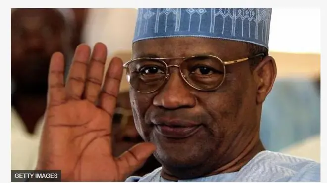 Aworan Ibrahim Badamosi Babangida, olori Naijiria nigba kan.