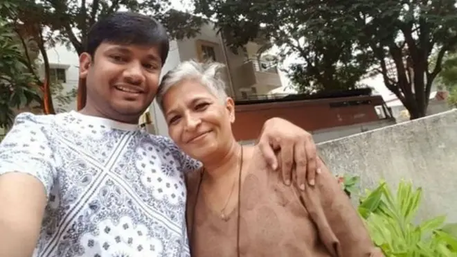 گوری نے طالب علم رہنما کنہیا کمار کو ’گود لیا‘ تھا