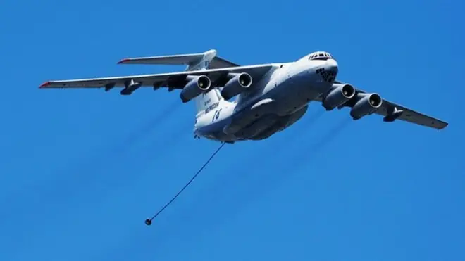 Aircraft taking part in the Victory Day celebrations over Moscow in 2020