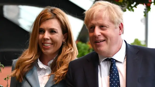 Борис Джонсон і його наречена Керрі Сімондс