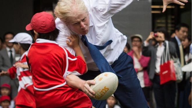 Boris drops the shoulder