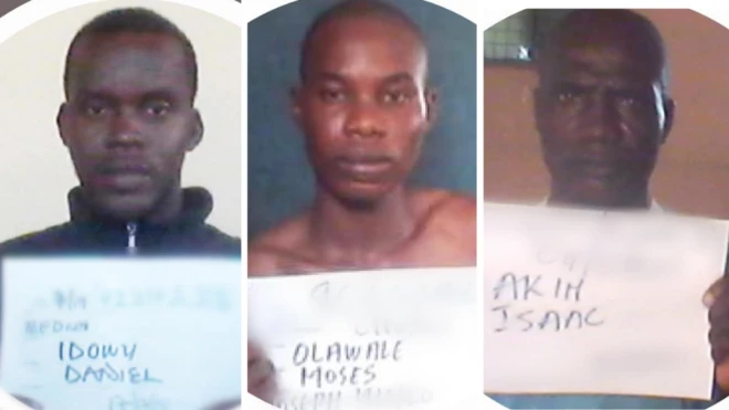  Collage foto Idowu Daniel, Moses Olawale and Akin Isaac