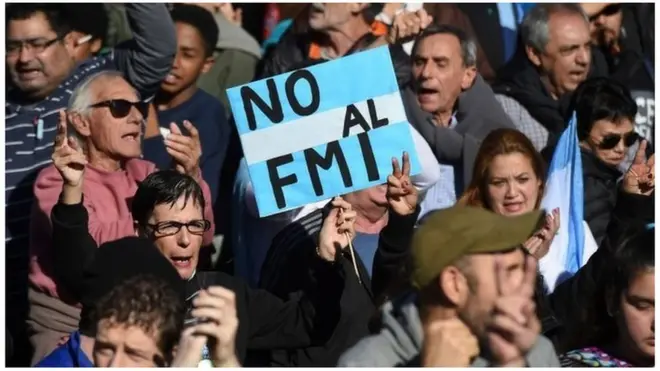 Anti-IMF demonstration in Buenos Aires, 25 May 2018