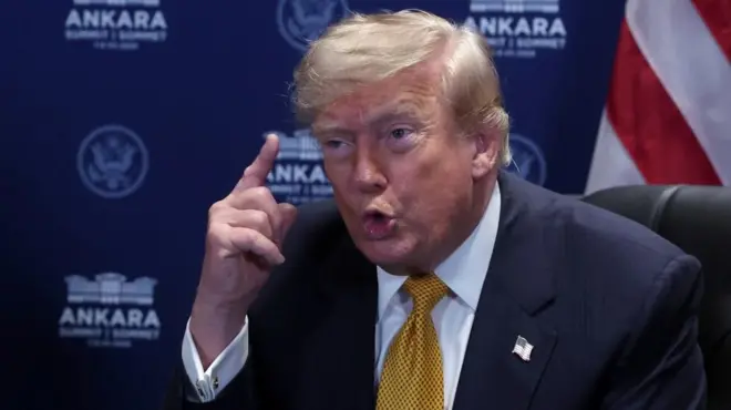 Presiden AS Donald Trump di KTT NATO