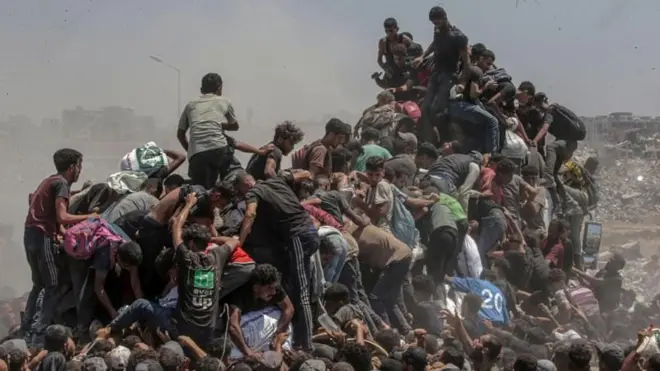 గాజా, ఆహారం, ట్రక్కులు