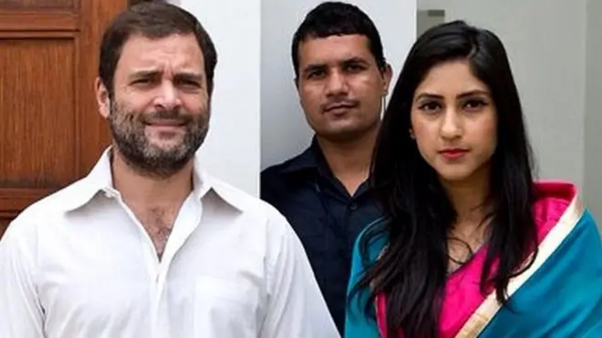 રાહુલ ગાંધી અને અદિતિ સિંહ