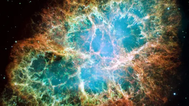 La Nebulosa del Cangrejo muestra una expansión de seis años luz de ancho después de la explosión de una supernova