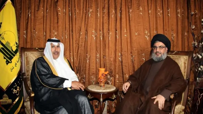 علاقة قطر بحزب الله اللبناني سابقا كانت مصدر توتر بين الدوحة والرياض