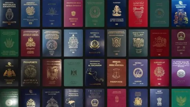Pasaportes de varios países del mundo. Foto: Passport Index