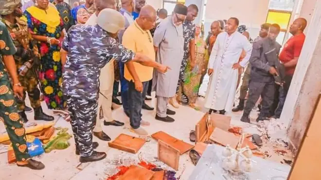 Gunmen attack church for Owo