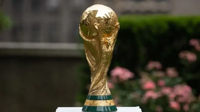 Le trophée de la Coupe du monde