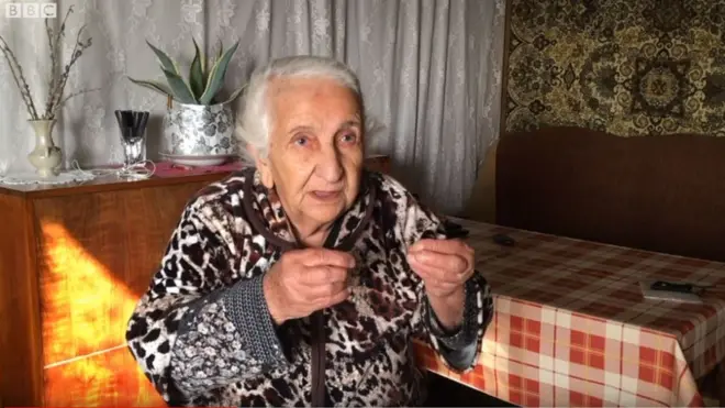 Marqo Abramyan, Azərbaycandan Ermənistana qaçqın getmiş qadın