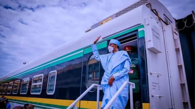 President Buhari on im last visit to Lagos state, March 2022