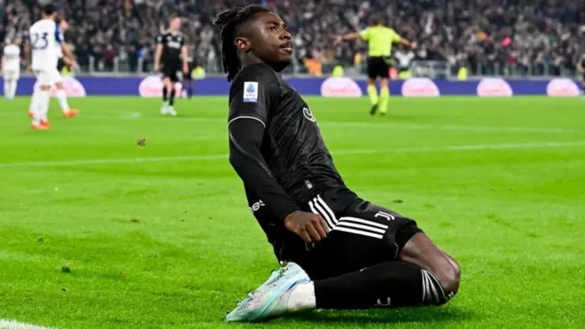 مویسه کین، مهاجمی که بصورت قرضی از اورتون آمده، در پیروزی سه بر صفر یوونتوس مقابل لاتزیو در آخرین بازی پیش از جام جهانی، دو گل زد