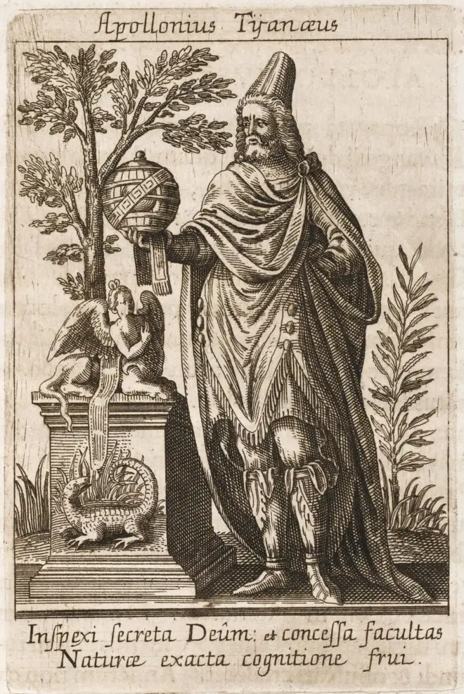 Gravura de Apolônio de Tiana feita Johann Theodor de Bry, provavelmente no início do século 17