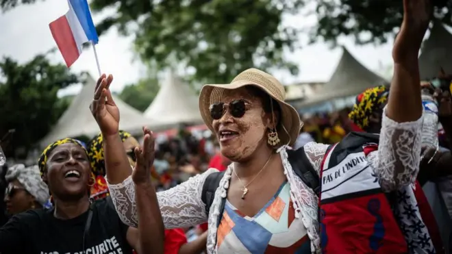 Акция протеста на острове Майотта