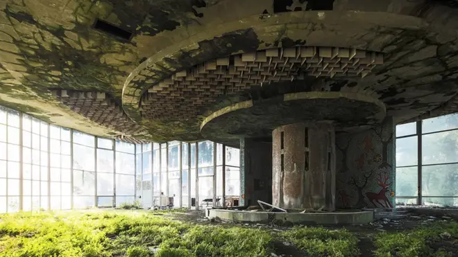 An abandoned coffee shop, Abkhazia.