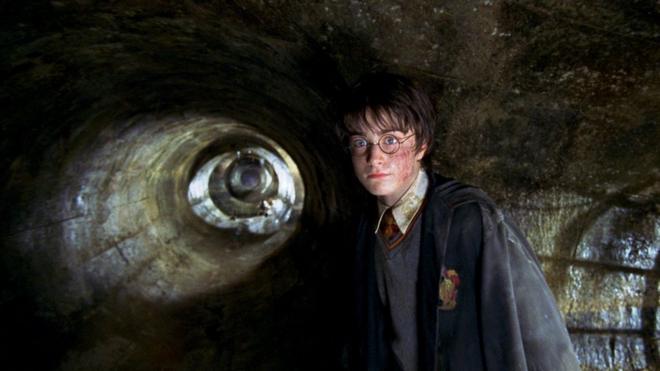 O ator Daniel Radcliffe como Harry Potter