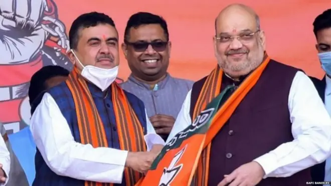 સુભેંદુ અધિકારી અને અમિત શાહ