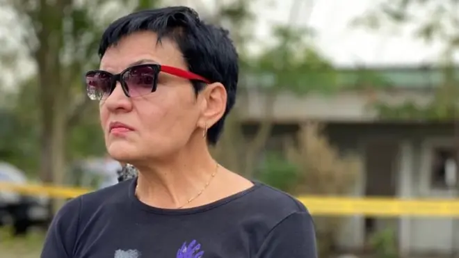 Viktoriia Yosypenko told the BBC her boss was killed in the attack