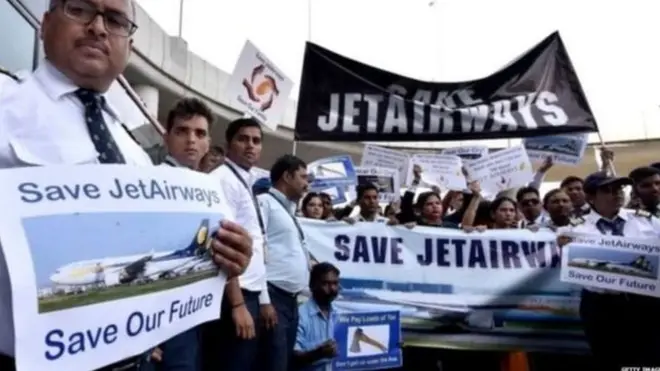 जेट एयरवेज़ के कर्मचारी