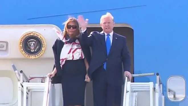 Donald Trump and First Lady Melania Trump