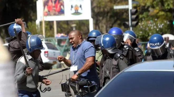 Polisi walitumia nguvu kuwatawanya waandamanaji