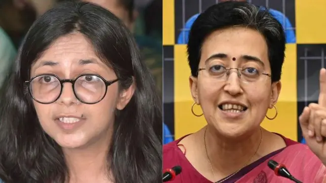 స్వాతి మలివాల్, అతిషి 