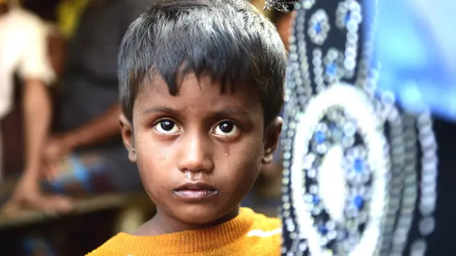 रोहिंग्या समुदाय का लड़का