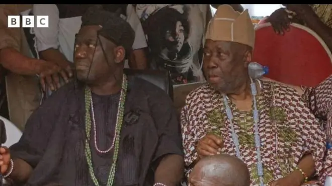 Alaafin Abimbola Owoade ati Baba awo Wande Abimbola