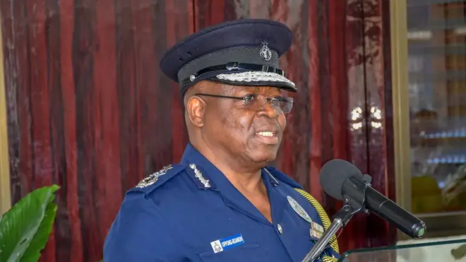 Acting Inspector of General of Police, Samuel Oppong Boanuh talk de press say de girls die
