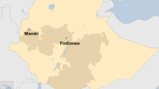 Kaartaa Magaalaa Mandii agarsiisu
