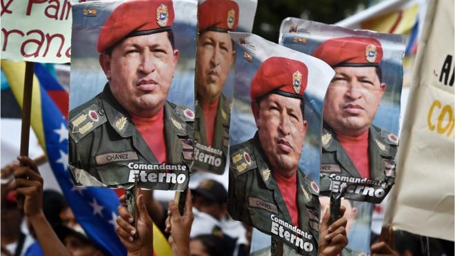 Pancartas de Hugo Chávez