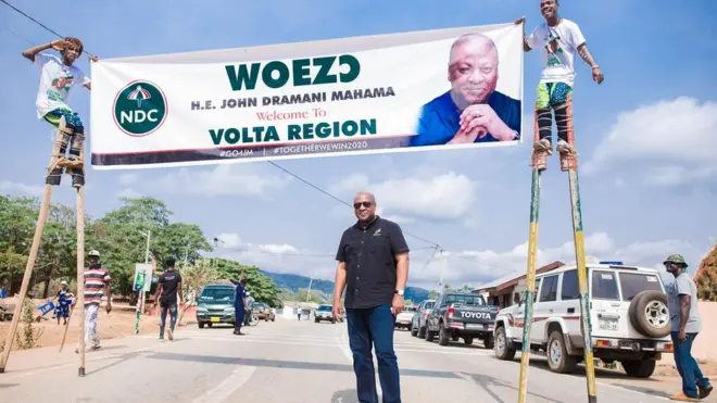 John Mahama campaign poster