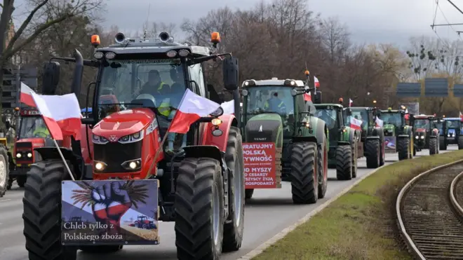 Polish farmers have been protesting against the influx of cheap Ukrainian grain since 2023