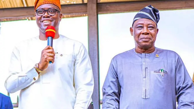 Seyi Makinde ati igbakeji r tuntun, Bayo Lawal