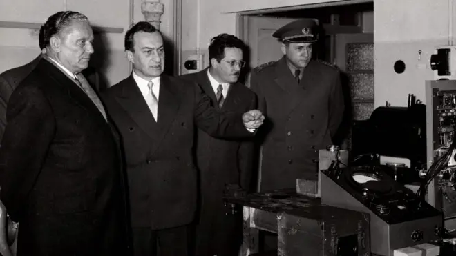 Poseta Vinč 1955. godine: Tito, Pavle Savić, Kardelj i Gošnjak