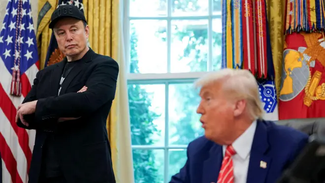 Ilon Mask i Donald Tramp