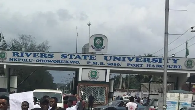 Entrance of Rivers state university