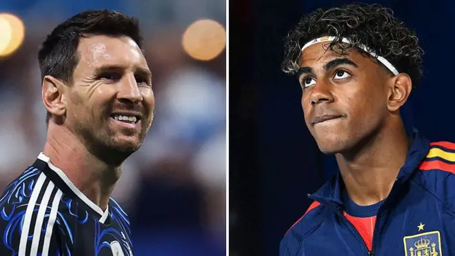 লিওনেল মেসি ও লামিন ইয়ামাল