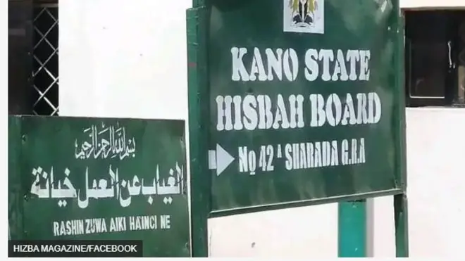 Aworan to n kede ajọ Hisbah ati agbegbe ti wọn wa nipinlẹ Kano