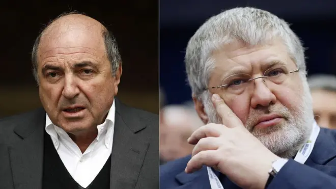 Борис Березовський (ліворуч) був одним з прихильників і сортаників Володимира Путіна на виборах 2000 року, після перемоги якого активно давав інтерв'ю у російських медіа. А закінчилось все еміграцією. Зараз схожу активність у ЗМІ розвинув Ігор Коломойський. Чи повторить він долю "опального російського олігарха" у відносинах з Зеленським?