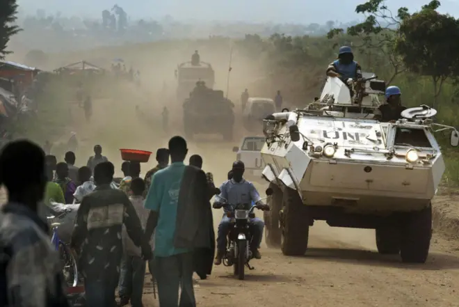 Une patrouille de la Monusco