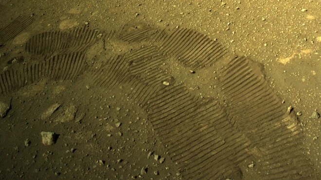 Фото камеры марсохода "Персеверанс"