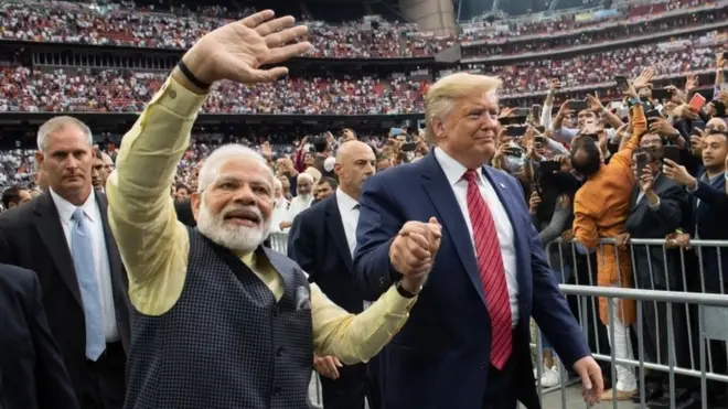Narendra Modi said Donald Trump amounted to a "true friend" in the White House