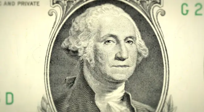 Dollar kupyurasidgi Jorj Vashington surati